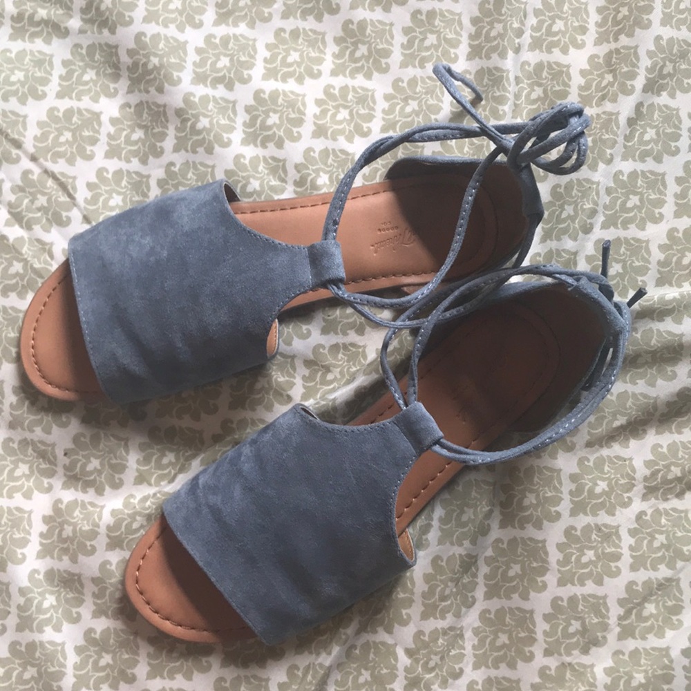 Blue sandals